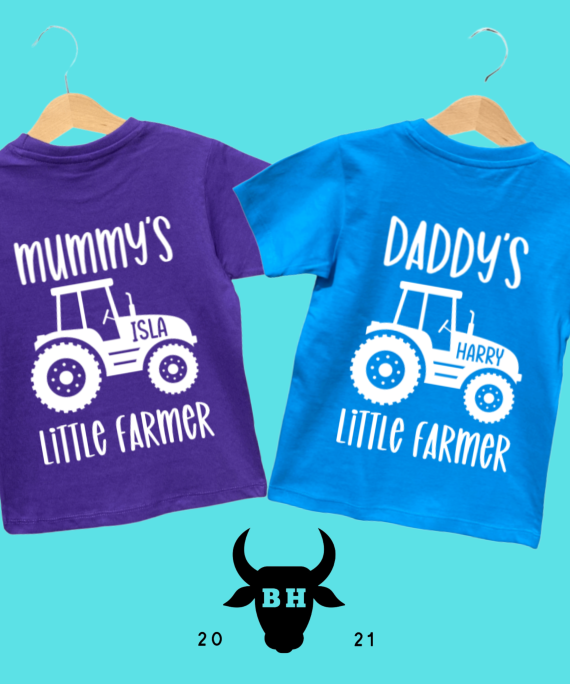 'Daddy's Little Farmer' ' Mummy's Little Farmer' T-Shirt
